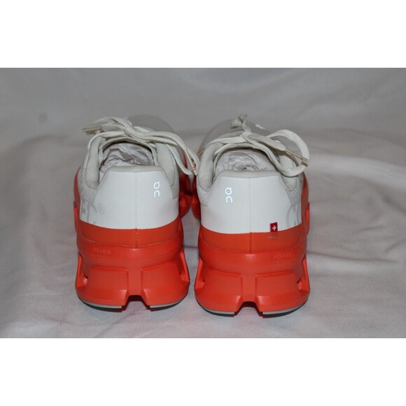 ON CLOUD WOMEN'S CLOUDMONSTER ATHLETIC RUNNING SHOES WHITE FLAME NIB - Picture 7 of 9